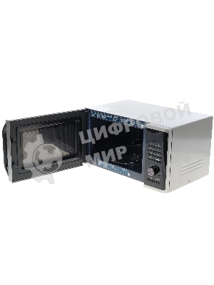 Микроволновая печь Samsung MG23K3575AS серебристый/черный, 23 л, 800 Вт, переключатели - кнопки, поворотный механизм