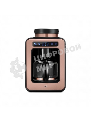 Кофеварка капельная BQ CM7000 Rose Gold-Black со встроенной кофемолкой, исп. кофе - молотый/зерновой, 0.6 л, 600 Вт.