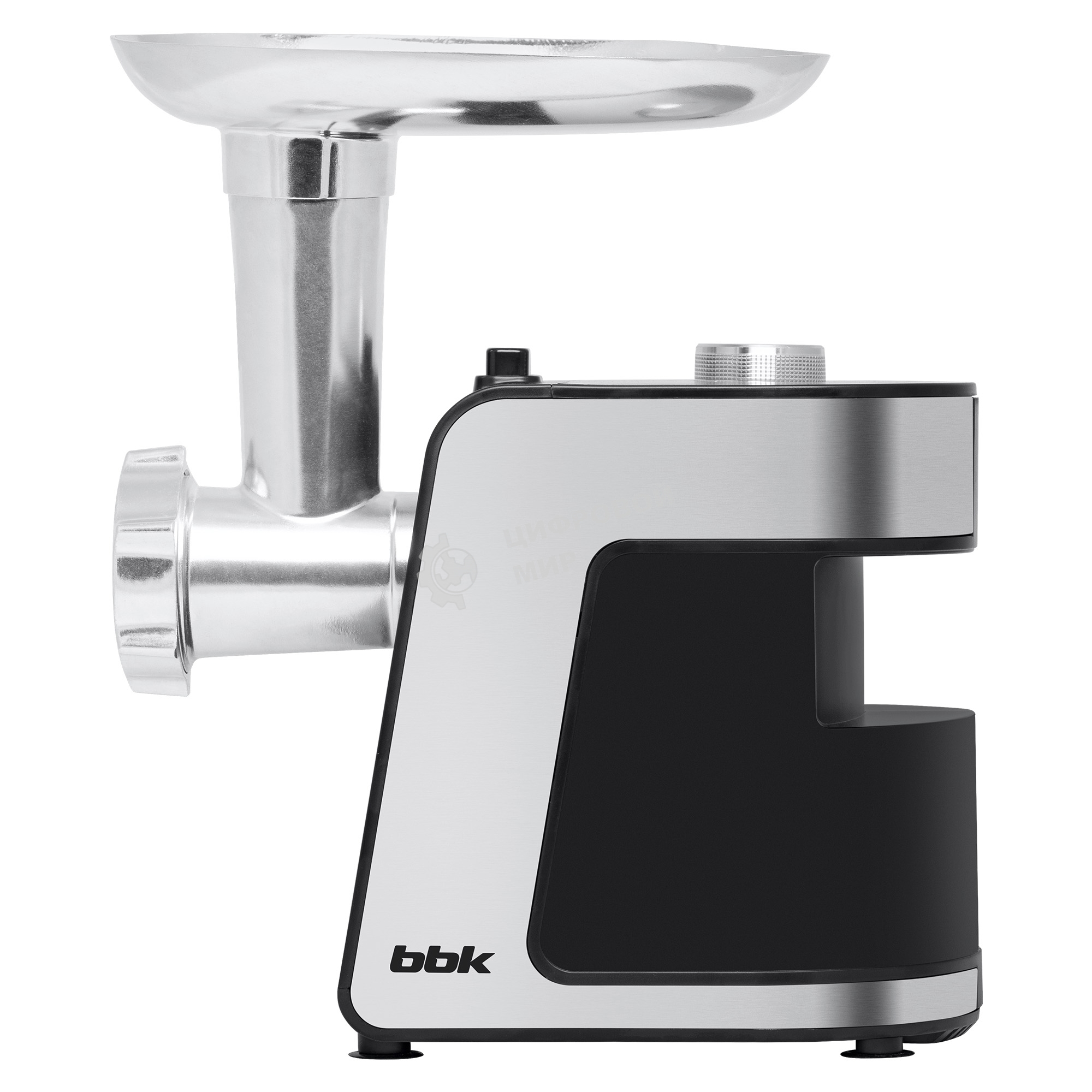 Мясорубка электрическая BBK MG2000 металлик/черный, 2000 Вт, 2.0 кг/мин, реверс, защита от перегрузки, насадки - 5