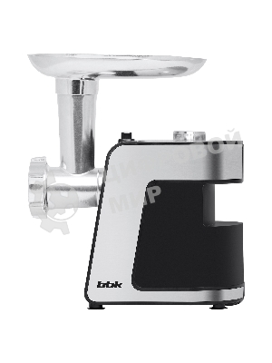 Мясорубка электрическая BBK MG2000 металлик/черный, 2000 Вт, 2.0 кг/мин, реверс, защита от перегрузки, насадки - 5