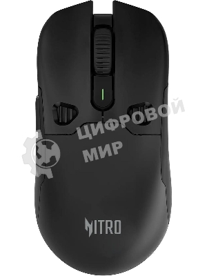 Мышь беспроводная Acer Nitro OMR404 черный, 6400 dpi, радиоканал, Bluetooth, USB, кнопки - 6