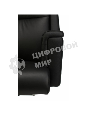 Кресло Бюрократ DUKE черный, кожа