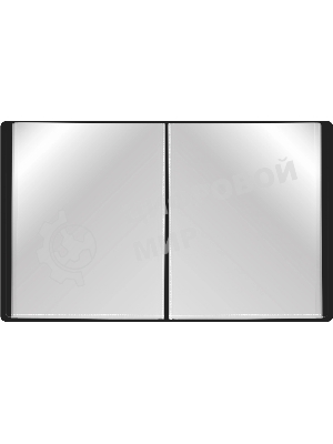 Папка с 60 прозрачными вкладками Silwerhof Eco A4 пластик 0.7мм черный