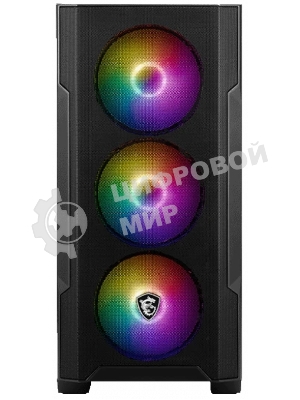 Компьютерный корпус MSI MAG FORGE M100R 1xUSB 3.0, 2xUSB 2.0, 4x120мм ARGB Fan, ARGB Control Board, Tempered Glass Window, Brown Box (932220)