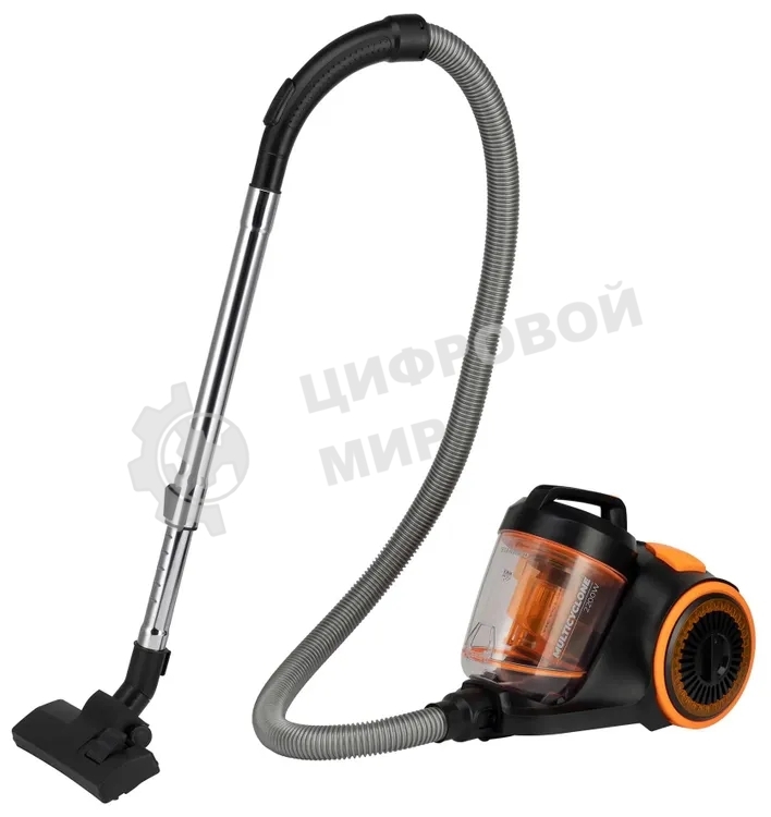Пылесос Starwind SCV2285 черный/оранжевый, 350/2200 Вт, уборка сухая, пылесборник контейнер 3,5 л