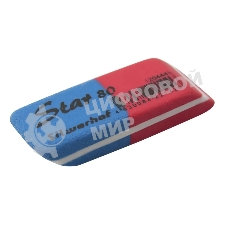 Ластик Silwerhof Star 80 181149 41x14x8мм каучук термопластичный синий