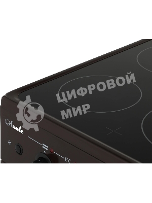 Плита электрическая Лысьва EF4004MK00 коричневый, конфорок 4 шт, духовка 57 л, 50 см x 84 см x 60 см (без крышки)