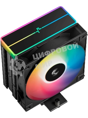 Кулер для процессора DEEPCOOL AG400 BK ARGb V2 черный 120мм алюминий+медь 2100rpm 31.6db 4-pin 220W 154мм