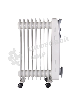 Обогреватель масляный Ресанта ОМ-9А (9 секций), белый, 2000 Вт, 20 м2, термостат 67/3/16
