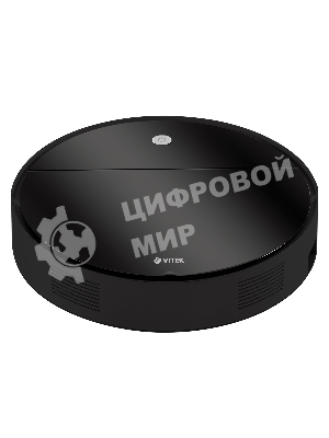 Робот-пылесос  Vitek VT-1809 Midnight черный, 2000 мАч Li-Ion, уборка влажная/сухая, пылесборник контейнер 0.35 л