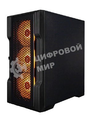 Компьютерный корпус 1STPLAYER TRILOBITE T3 ARGb черный mATX 4x120мм ARGb fans T3-BK-4F7