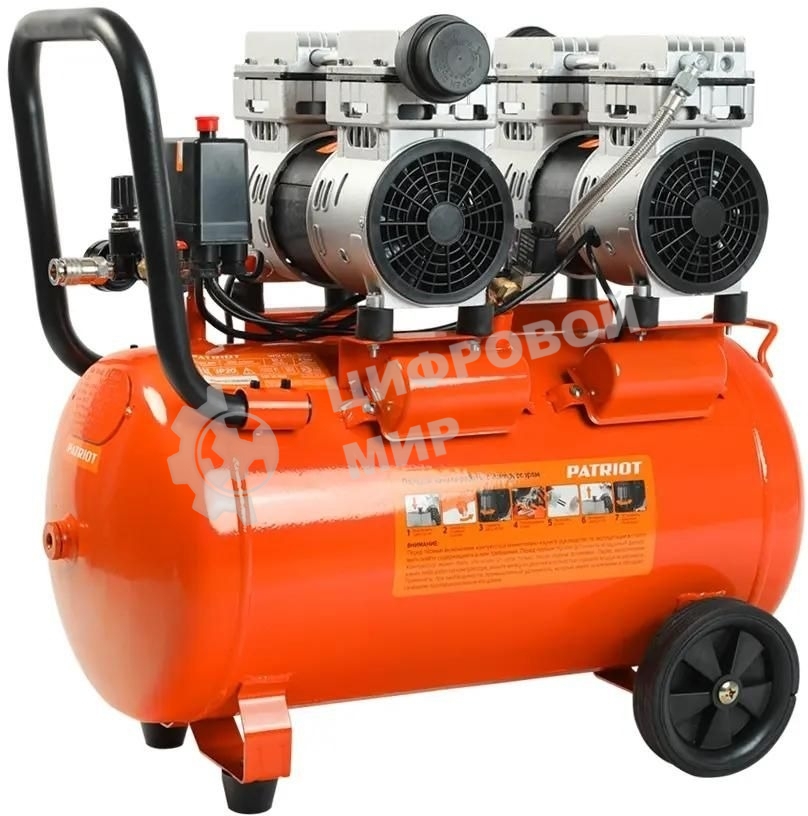 Компрессор поршневой Patriot WO 50-300 безмасляный 300л/мин 50л 2000Вт оранжевый