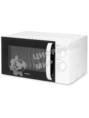 Микроволновая печь Hyundai HYM-M2023 белый/хром, 23 л, 800 Вт, переключатели - поворотный механизм