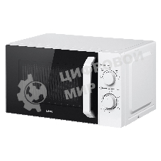 Микроволновая печь BBK 20MWS-761M/W белый, 20 л, 700 Вт, переключатели - поворотный механизм