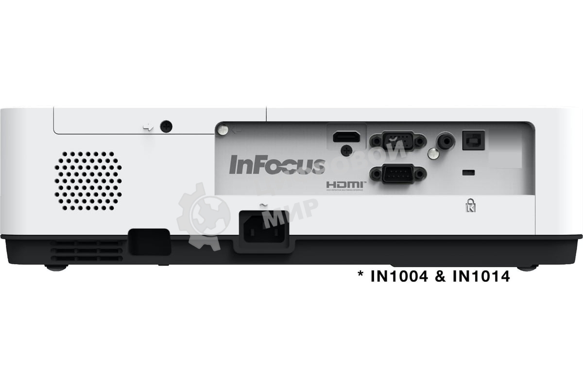 Проектор INFOCUS IN1049 3LCD, 5000 lm, WUXGA, 1.371.65:1, 50000:1, (Full 3D), 16W, 2хHDMI 1.4b, VGA in, CompositeIN, 3,5 мм audio IN, RCAx2 IN, USB-A, VGA out, 3,5 audio OUT, RS232, Mini USB B serv, RJ45, 3,3 кг