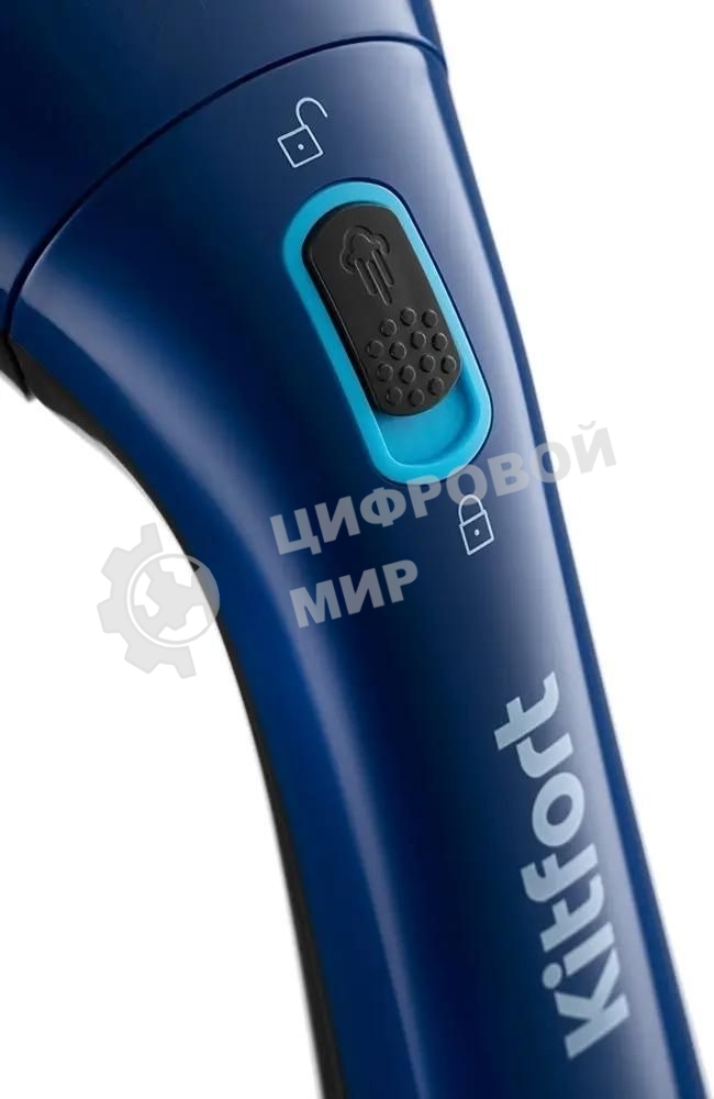 Отпариватель Kitfort КТ-987 черный/синий, 1200 Вт, 12 г/мин, 0.1 л