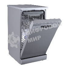 Посудомоечная машина Бирюса DWF-410/5 M, серый, 44.8 см, 10 компл., 49 дБ, класс A++