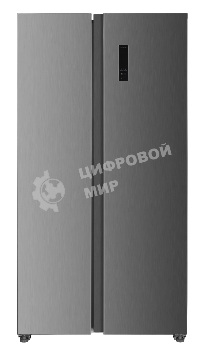 Холодильник Kraft KF-MS5701XI серый двухкамерный 372/198л морозилка сбоку, Side by Side