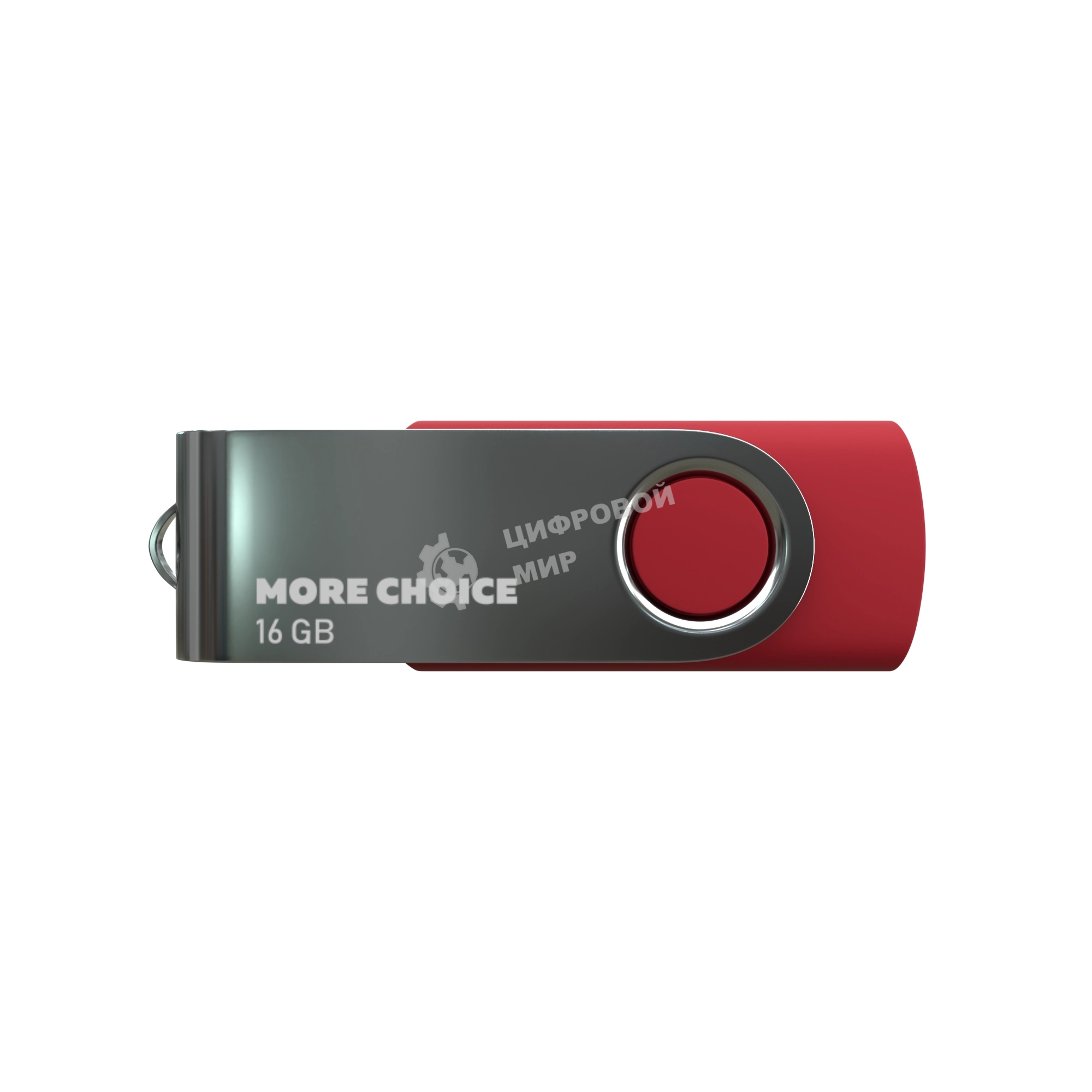 Флешка USB More Choice MF16-4 Red (4610196407574), 16Gb, USB 2.0, R/W 15/6, красный