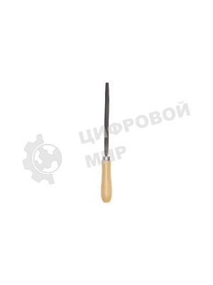 Напильник треугольный Kranz 150 мм, деревянная ручка