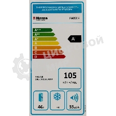 Холодильник Hansa FM050.4 белый однокамерный 41/5л морозилка сверху