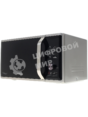 Микроволновая печь Samsung MG23K3575AS серебристый/черный, 23 л, 800 Вт, переключатели - кнопки, поворотный механизм