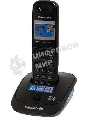 Телефон беспроводной (DECT) Panasonic KX-TG2521RUT (титан) АОН, Caller ID,спикерфон,голосовой АОН,полифония,цифровой автоответчик