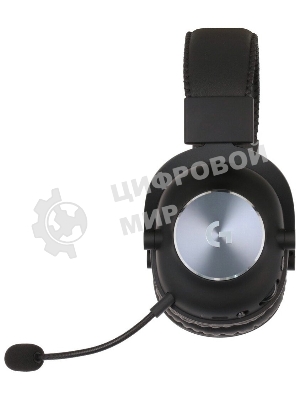 Гарнитура Logitech G PRO X чёрный, беспроводная, USB, подвижный микрофон, отсоединяемый кабель 2 м