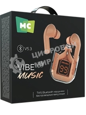 Беспроводные наушники MORE CHOICE (4620202552655) BW07 розовый