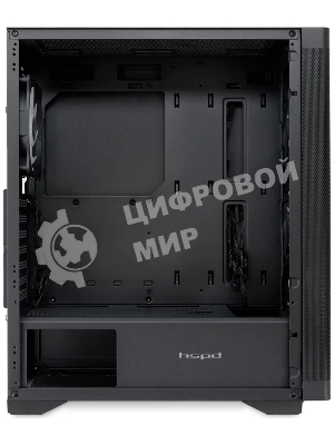 Компьютерный корпус HSPD M520, Mesh Mid Tower, черный, slide TG, 0.45 SPCC, 4x120мм ARGb ATX, mATX, mITX 160/330/184мм 2x2.5