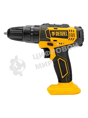 Дрель-шуруповерт Denzel CID-18-0, 18 В, 0 Ач, 30 Нм, щеточный, ударный