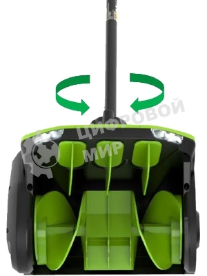 Снегоуборщик аккумуляторный Greenworks GD60SS2 60V, 30 см, с регулируемым направлением выброса, бесщеточный, c 1хАКБ 5Ач и ЗУ 2603207UG