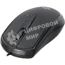 Мышь проводная Oklick 125M черный оптическая (1200dpi) USB (2but)