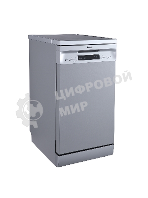Посудомоечная машина Бирюса DWF-410/5 M, серый, 44.8 см, 10 компл., 49 дБ, класс A++