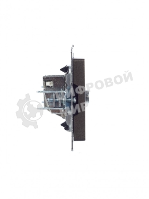 Розетка телевизионная оконечная IEK BRITE РТВ11-0-БрТБ темная бронза