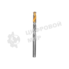 Сверло спиральное по металлу Denzel 10 x 133 мм, Р6М5, Golden Tip