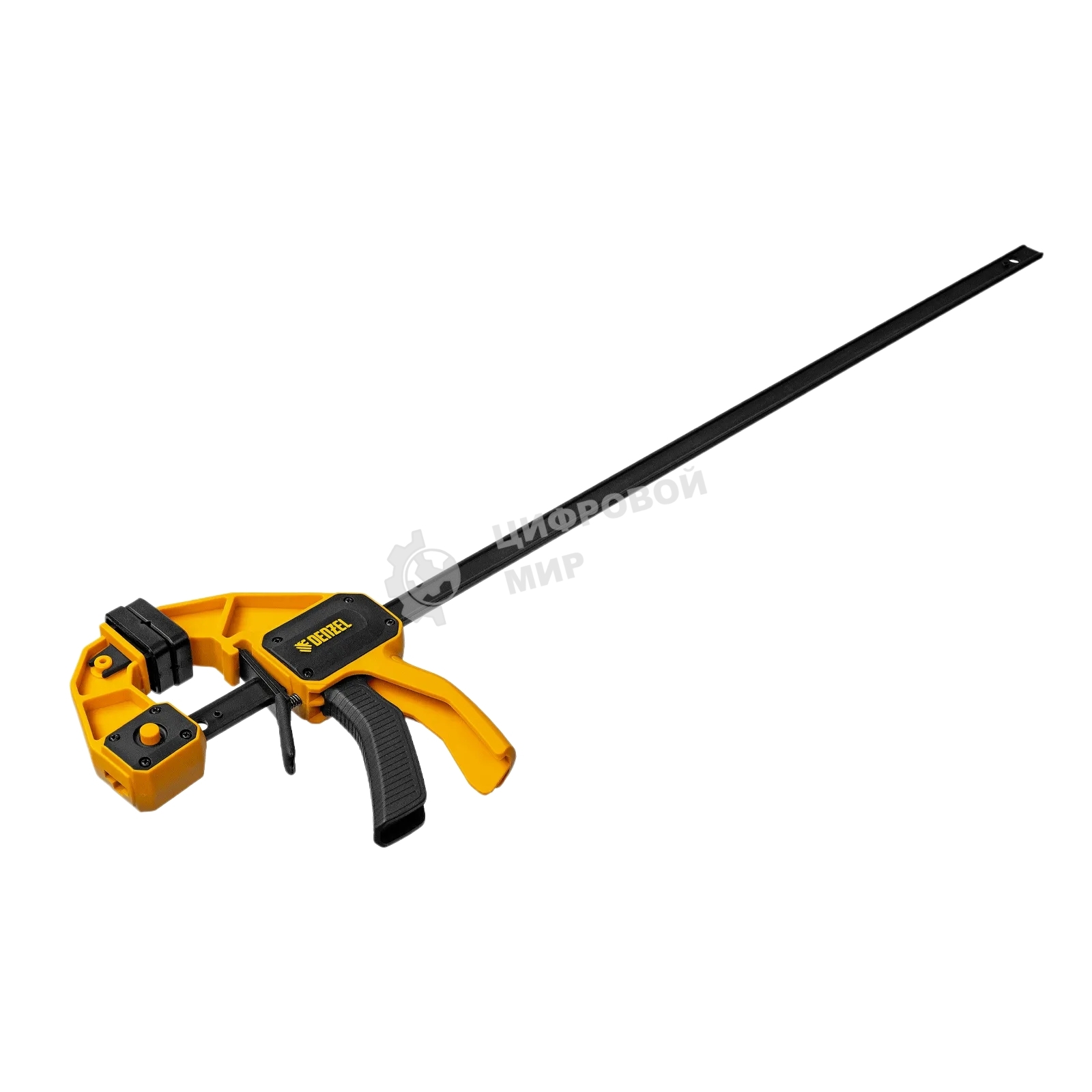 Струбцина Denzel F-образная, быстрозажимная, 600 х 80 мм, усиленный нейлоновый корпус