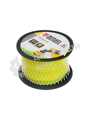 Леска для триммера Denzel квадрат, 4,0мм х 62м, на DIN катушке FLEX CORD