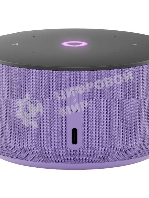 Умная колонка Яндекс Станция Мини 3, 12Вт, компактная, 1 динамик, часы, управление умным домом, Wi-Fi, Bluetooth 5.0, Алиса, лиловый