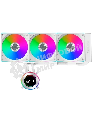 Система жидкостного охлаждения Lian-Li HydroShift II LCD-C 360CL ARGB Soc-AM5/AM4/1700/1851 белый 4-pin 31dB Al+Cu LCD Ret (G89.GHS2LCD36RW.R0)