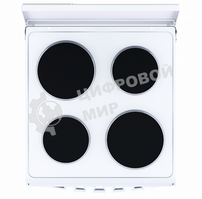 Плита электрическая Flama AE 1409 W белый, конфорок 4 электрических, духовка 50 л, 50 см x 85 см x 60 см