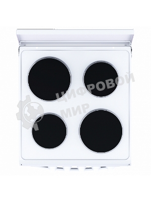 Плита электрическая Flama AE 1409 W белый, конфорок 4 электрических, духовка 50 л, 50 см x 85 см x 60 см