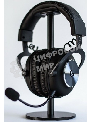 Гарнитура Logitech G PRO X чёрный, беспроводная, USB, подвижный микрофон, отсоединяемый кабель 2 м