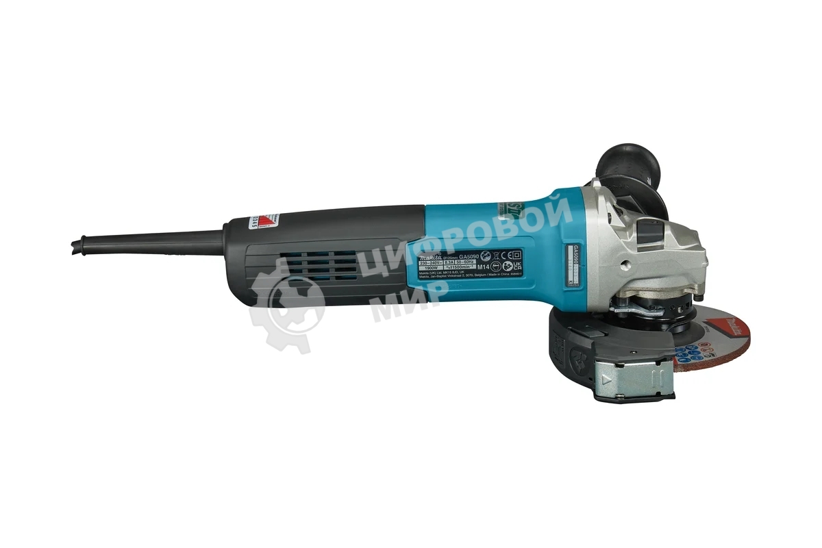 Угловая шлифовальная машина Makita GA5090X01 1900Вт 11500об/мин рез.шпин.:M14 d=125мм