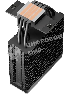 Кулер для процессора DEEPCOOL AG400 BK ARGb V2 черный 120мм алюминий+медь 2100rpm 31.6db 4-pin 220W 154мм