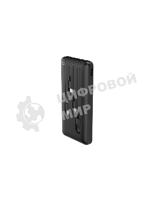 Портативный аккумулятор Powerbank Perfeo ABSOLUTE 10000mah In Micro usb,USB /Out USB,Micro usb,Type-C,Lightning, 2.1А/ черный (PF_B4878)