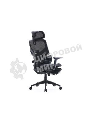 Кресло Cactus CS-CHR-MC01-BLBK синий, сетка, подголовник, подставка для ног