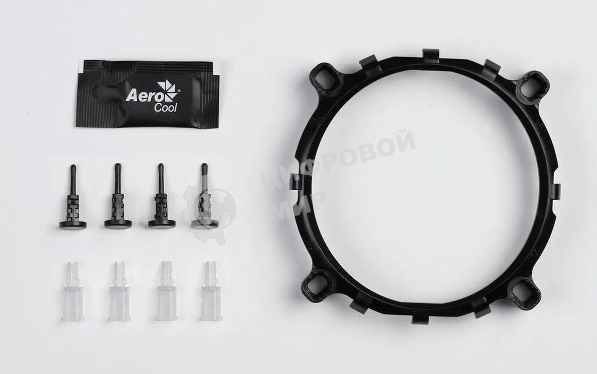 Кулер для процессора AeroCool/Formula Verkho 2 серебристый, 90 мм, алюминий/медь, 2000 об/мин, 25 дБ, 4 pin, 110 Вт, 125 мм