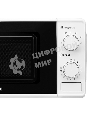 Микроволновая печь Hyundai HYM-M2044 белый, 20 л, 700 Вт, переключатели - поворотный механизм