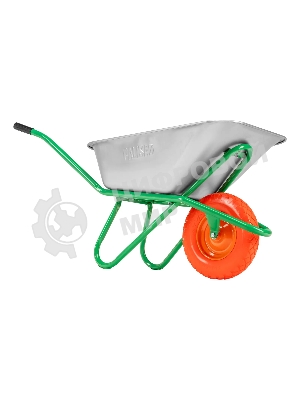 Тачка садово-строительная Palisad с PU колесом, грузоподъемность 180 кг, объем 120 л